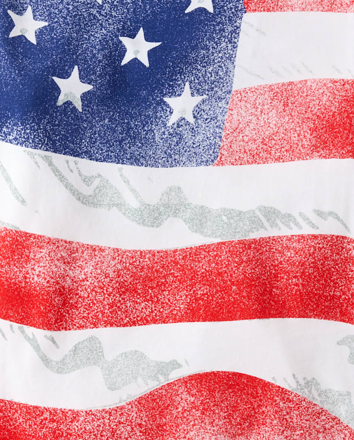 Boys American Flag Graphic Tee