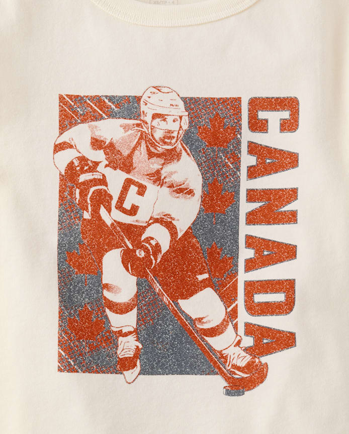 Boys Canada Hockey Player Graphic Tee