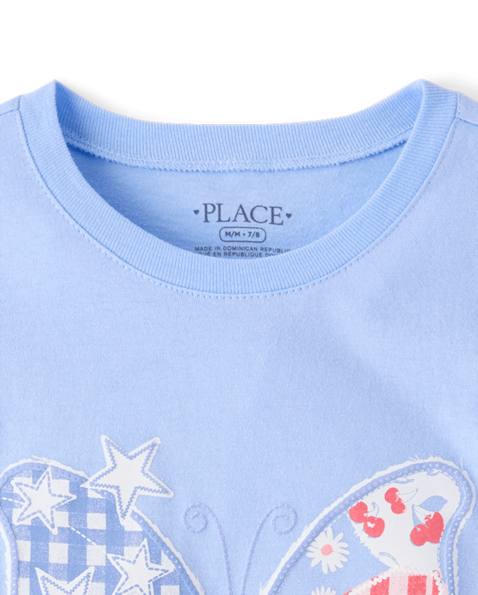 Girls Americana Butterfly Graphic Tee