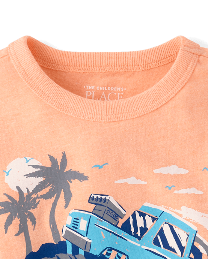 Baby And Toddler Boys Monster Truck Graphic Tee