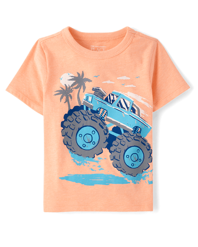 Baby And Toddler Boys Monster Truck Graphic Tee