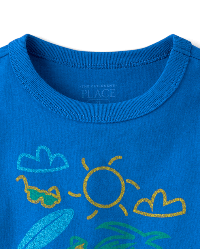Baby And Toddler Boys Summer Icons Graphic Tee