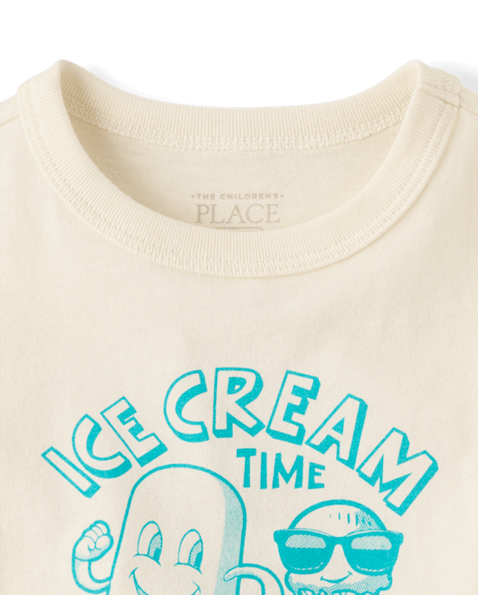 Baby And Toddler Boys Ice Cream Time Graphic Tee