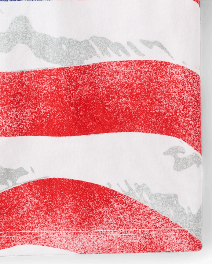 Baby And Toddler Boys American Flag Graphic Tee