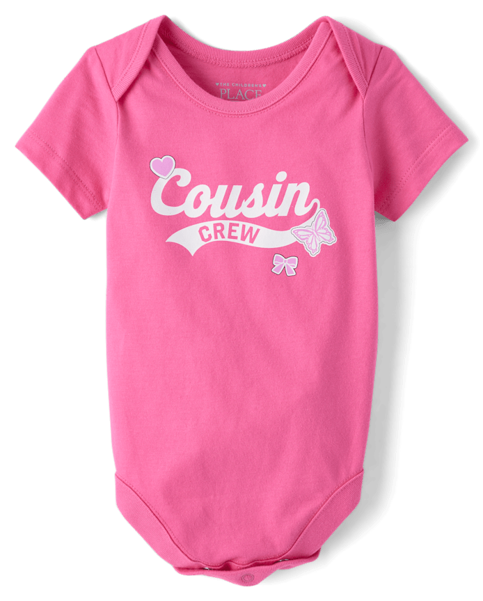 Baby Girls Cousin Crew Graphic Bodysuit