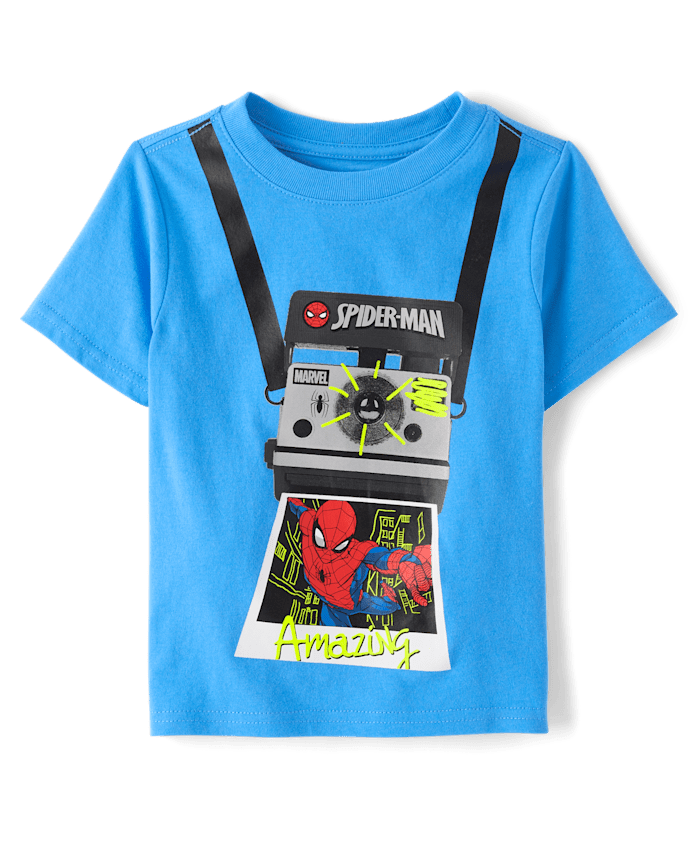 Baby And Toddler Boys Spider-Man™ Camera Graphic Tee