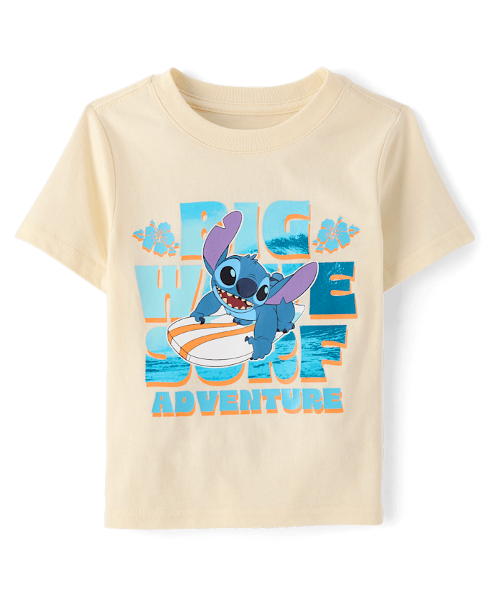 Baby And Toddler Boys Stitch™ Surf Graphic Tee
