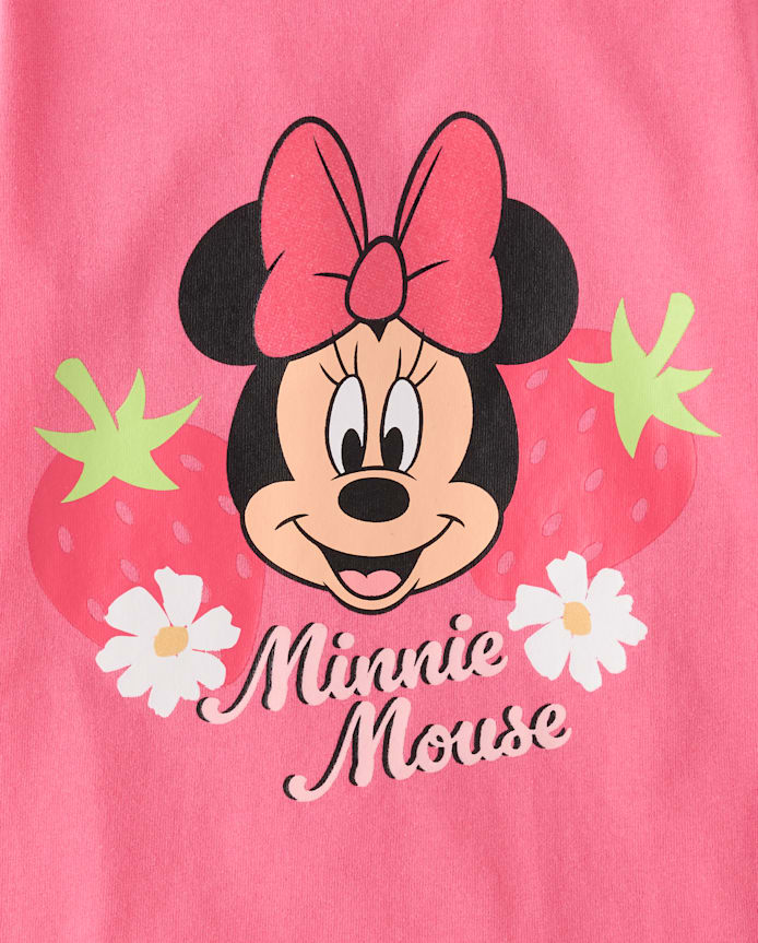 Baby And Toddler Girls Minnie Mouse™ Strawberry Graphic Tee