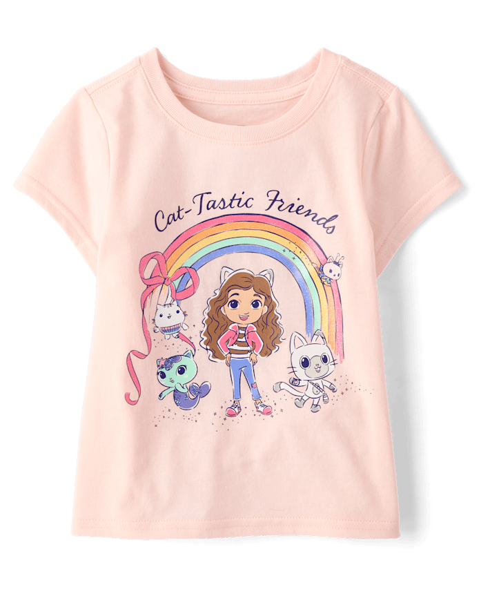 Baby And Toddler Girls Gabby's Dollhouse™ Rainbow Graphic Tee