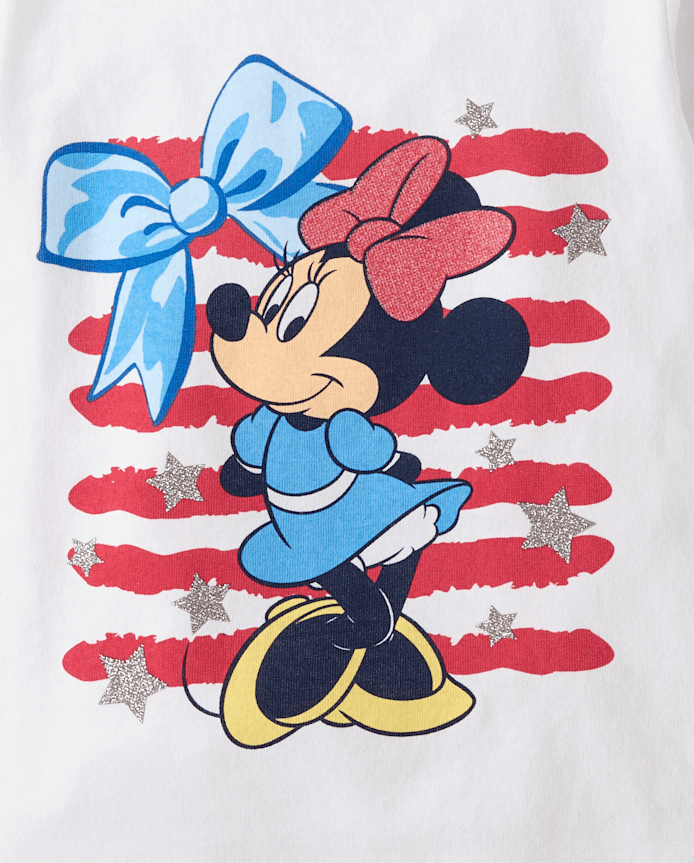 Baby And Toddler Girls Minnie Mouse™ Americana Graphic Tee