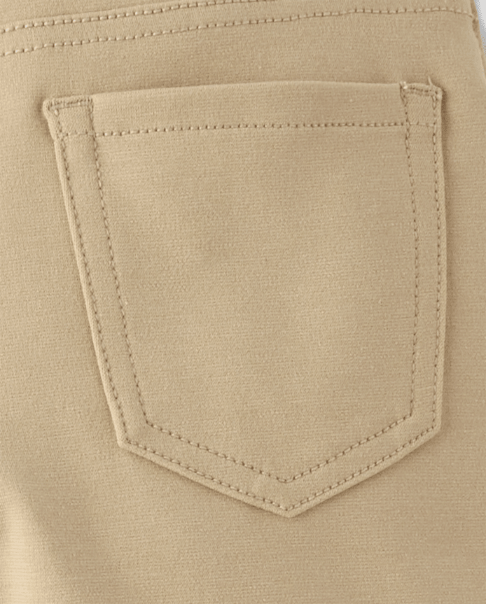 Girls Uniform Ponte Knit Pull On Wide Leg Pants