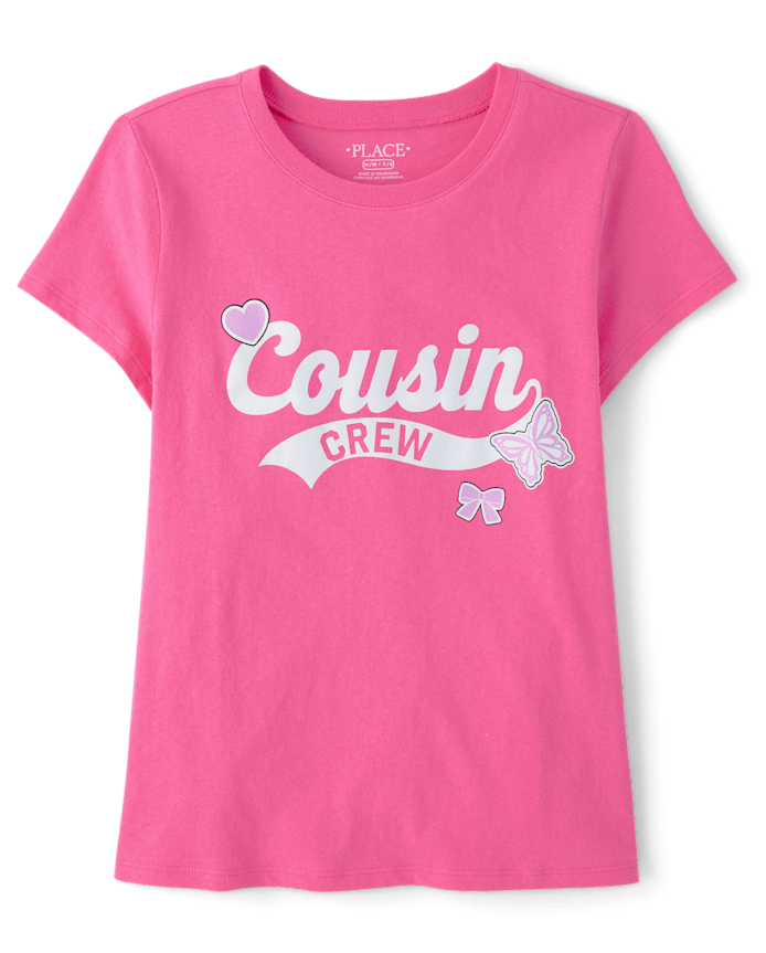 Girls Cousin Crew Graphic Tee