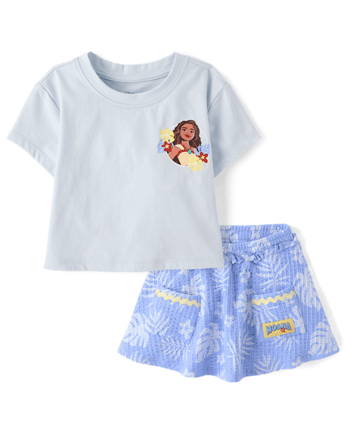 Toddler Girls Moana™ Tropical Leaf 2-Piece Outfit Set