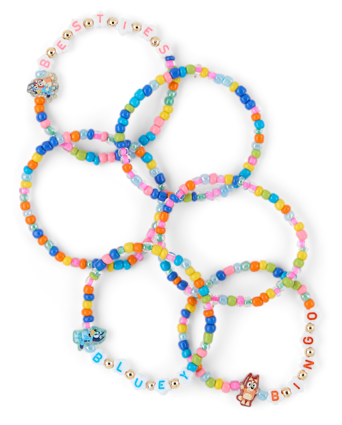 Girls Bluey™ Beaded BFF Bracelet 6-Pack