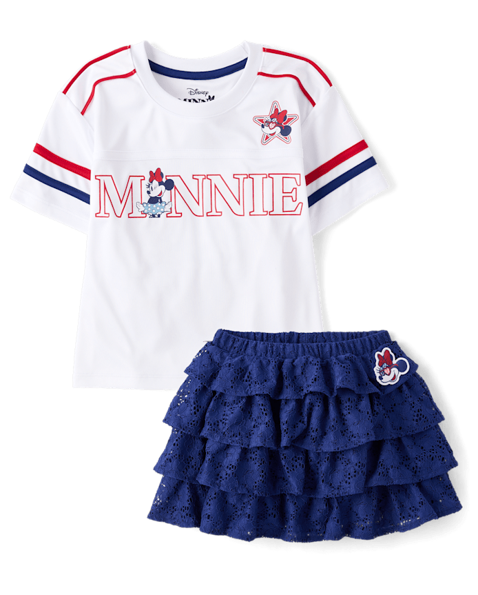 Girls Minnie Mouse™ Americana 2-Piece Outfit Set