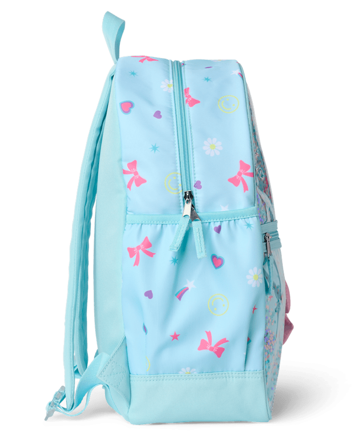 Girls Shakey Glitter Backpack
