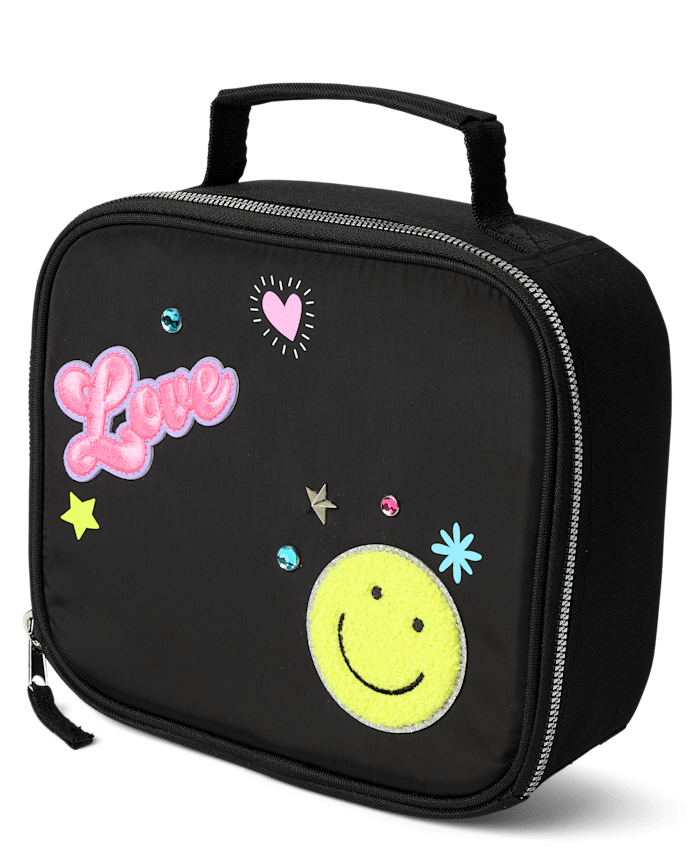 Girls Embroidered Patch Lunchbox