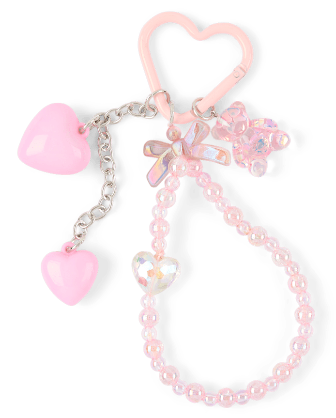 Girls Heart Bag Charm