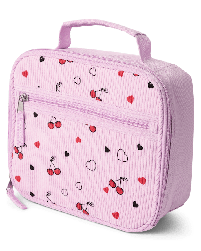 Girls Cherry Corduroy Lunchbox