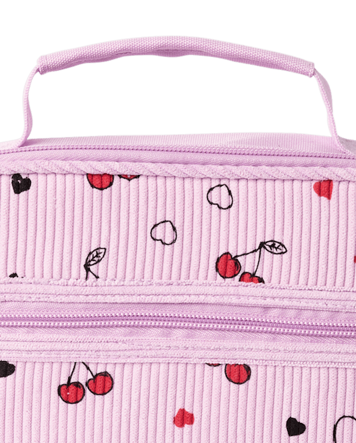 Girls Cherry Corduroy Lunchbox