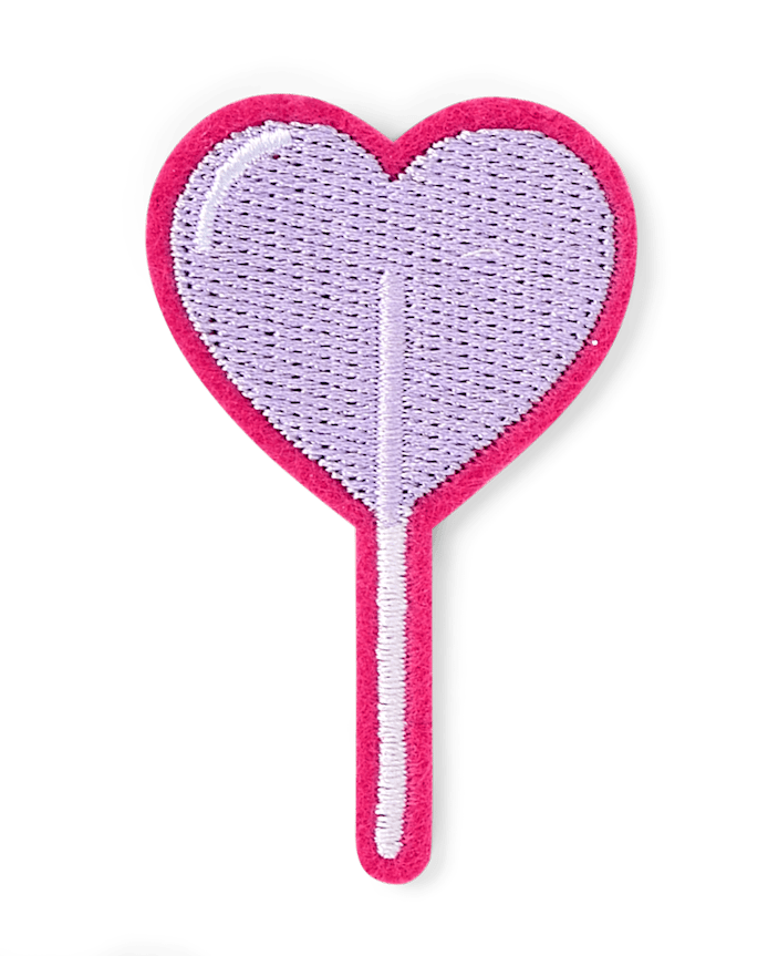 Girls Embroidered Food Patch 4-Pack
