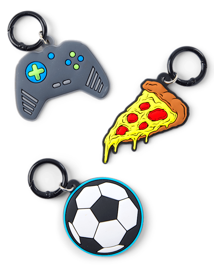 Boys Video Game Backpack Charm 3-Pack