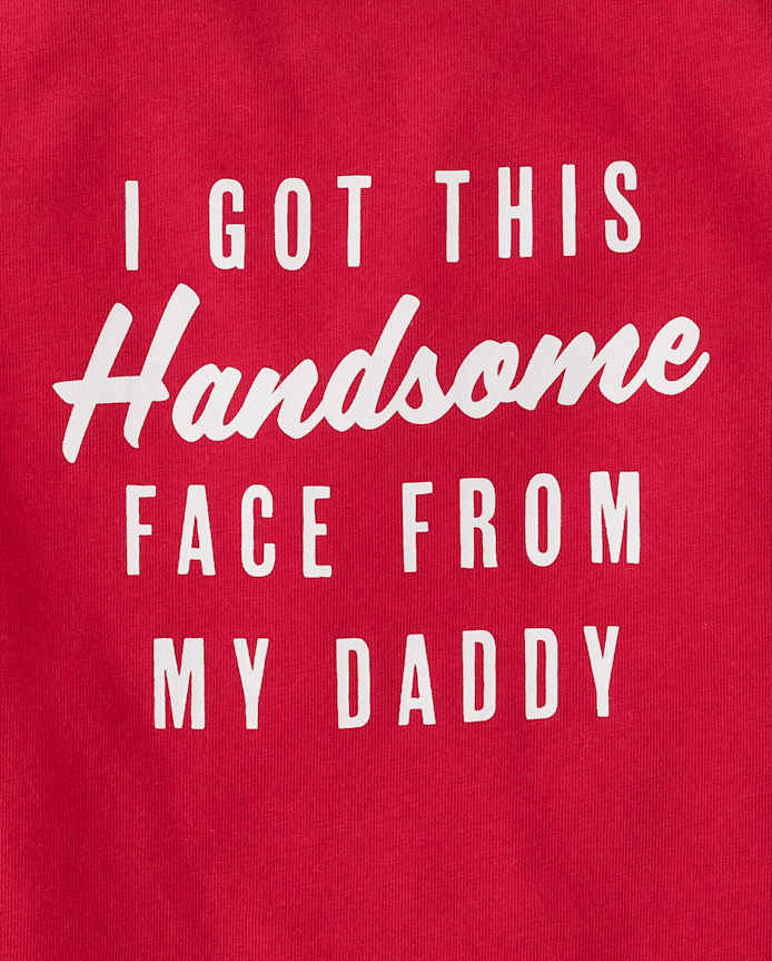 Baby And Toddler Boys Handsome Face Graphic Tee