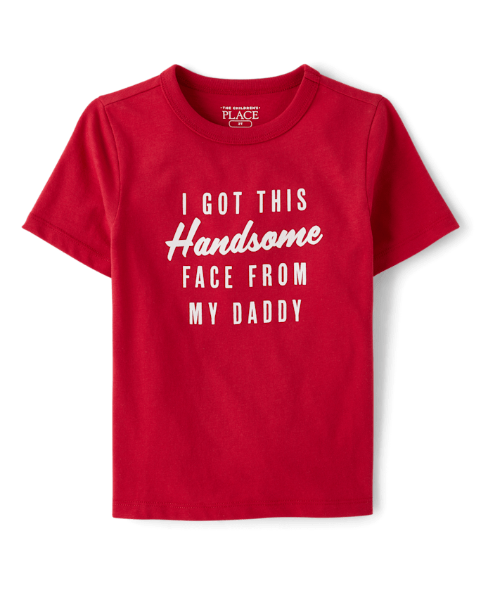 Baby And Toddler Boys Handsome Face Graphic Tee