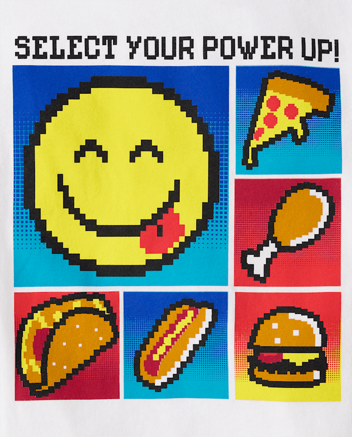 Boys Power Up Graphic Tee