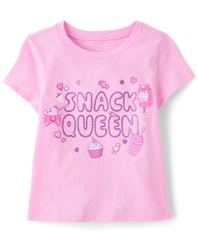 Baby And Toddler Girls Snack Queen Graphic Tee