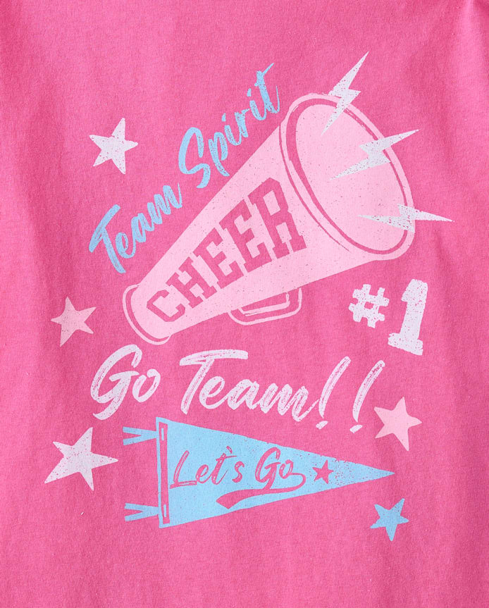 Girls Cheer Graphic Tee