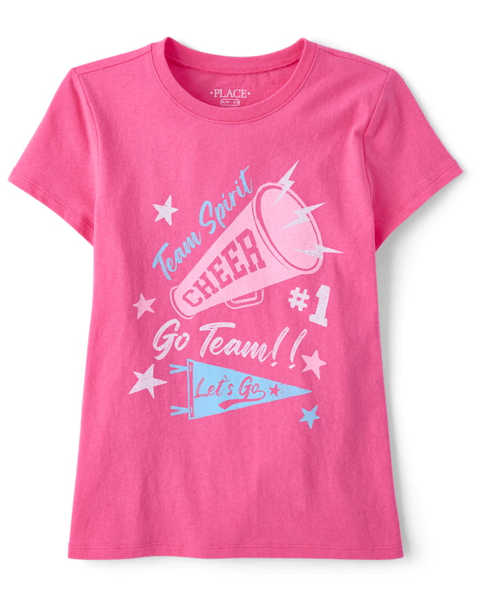 Girls Cheer Graphic Tee