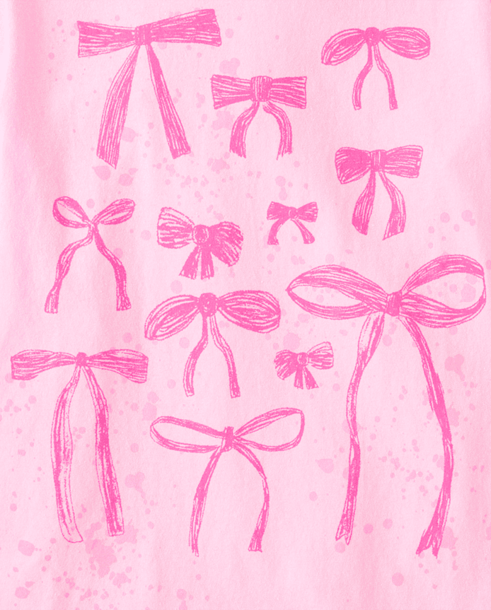 Girls Bow Graphic Tee