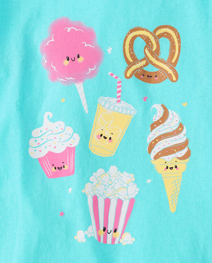 Girls Snacks Graphic Tee