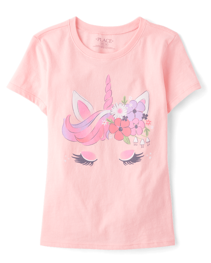Girls Unicorn Graphic Tee