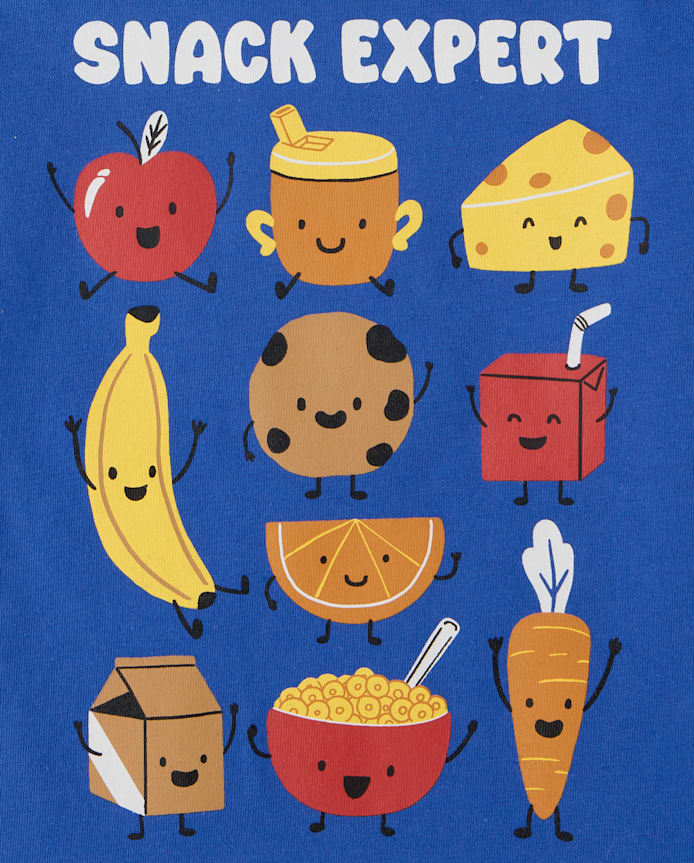 T-shirt graphique « Expert en goûter » pour bébés et petits garçons