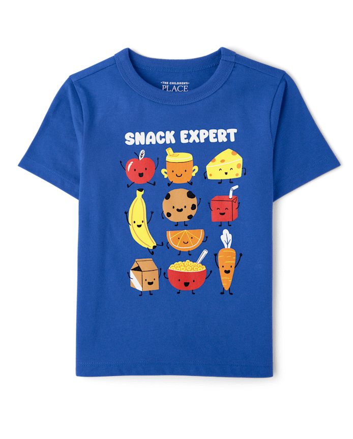 T-shirt graphique « Expert en goûter » pour bébés et petits garçons