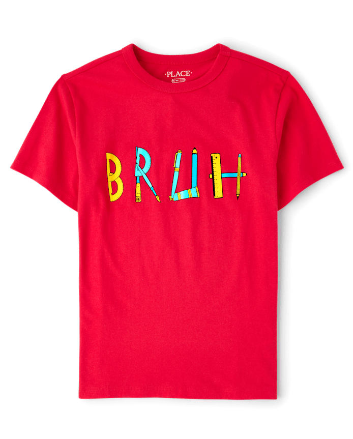 Boys School Bruh Graphic Tee