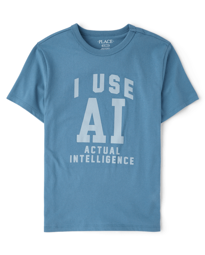 T-shirt graphique « Intelligence réelle » pour garçons