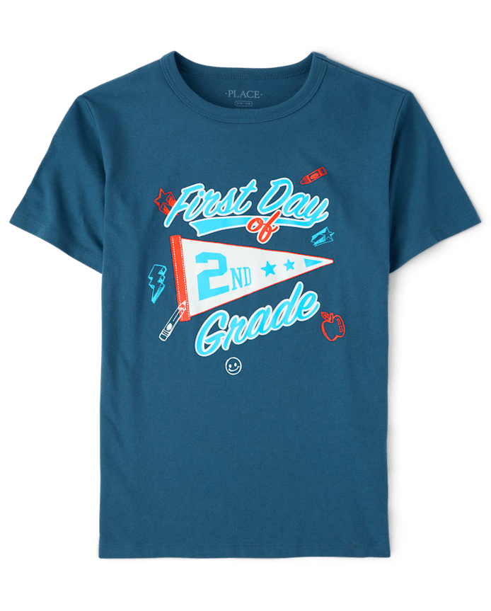 T-shirt graphique pour garçons : Premier jour de CE1