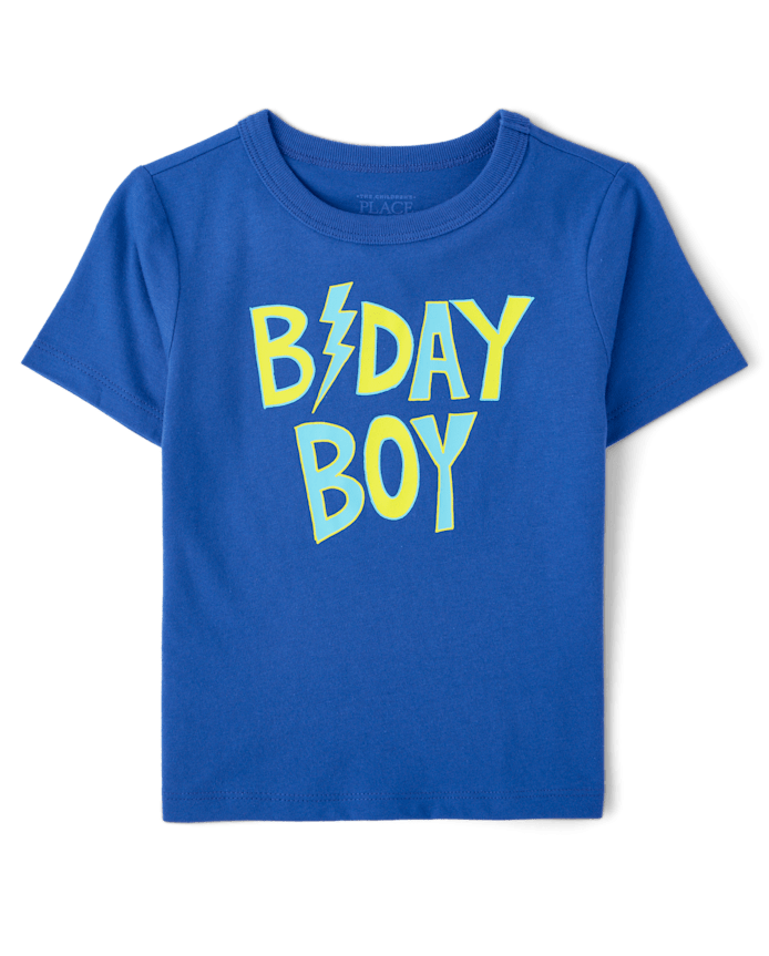 Baby And Toddler Boys B-Day Boy Graphic Tee
