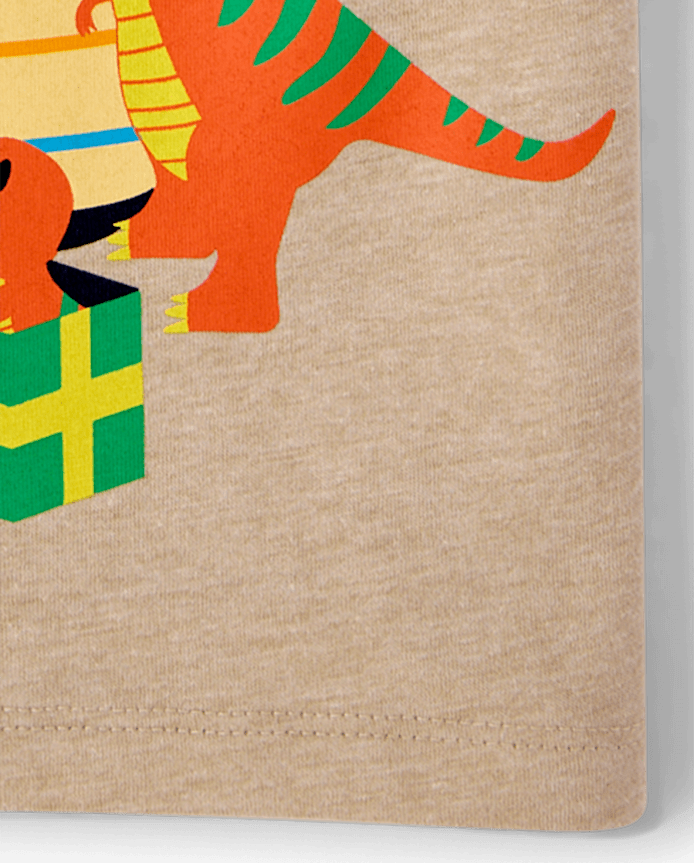 Baby And Toddler Boys Dino Birthday Graphic Tee