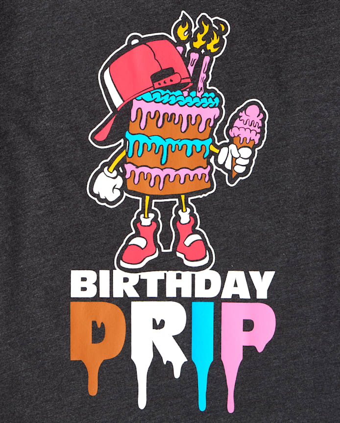T-shirt graphique d'anniversaire pour garçon
