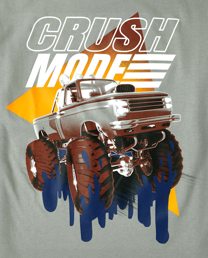 Boys Crush Monster Truck Graphic Tee