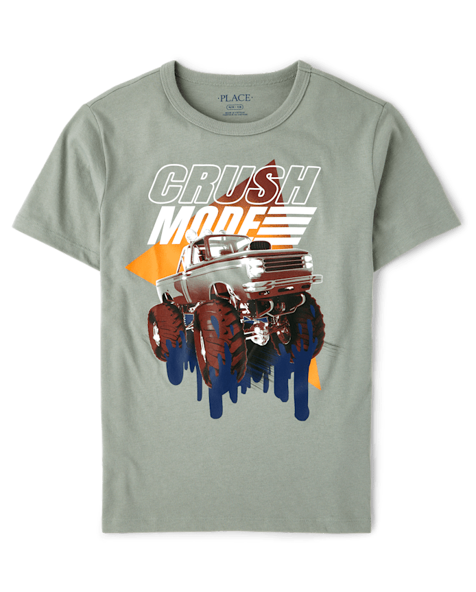 Boys Crush Monster Truck Graphic Tee