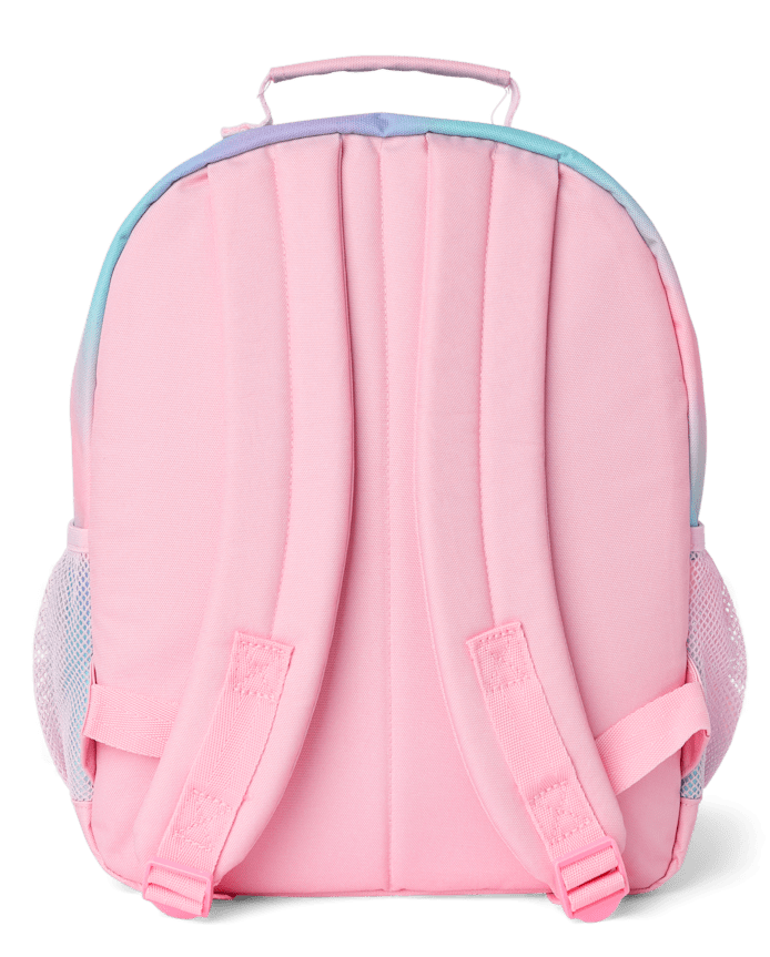 Toddler Girls Ombre Embroidered Patch Backpack