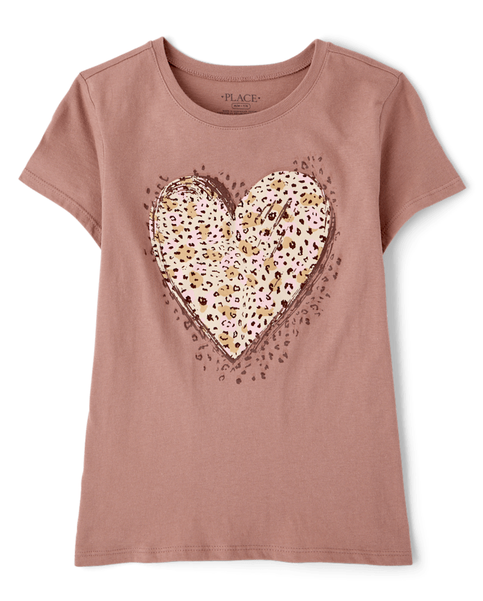 Girls Heart Graphic Tee