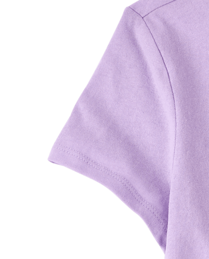 Girls School Cat Face Graphic Tee
