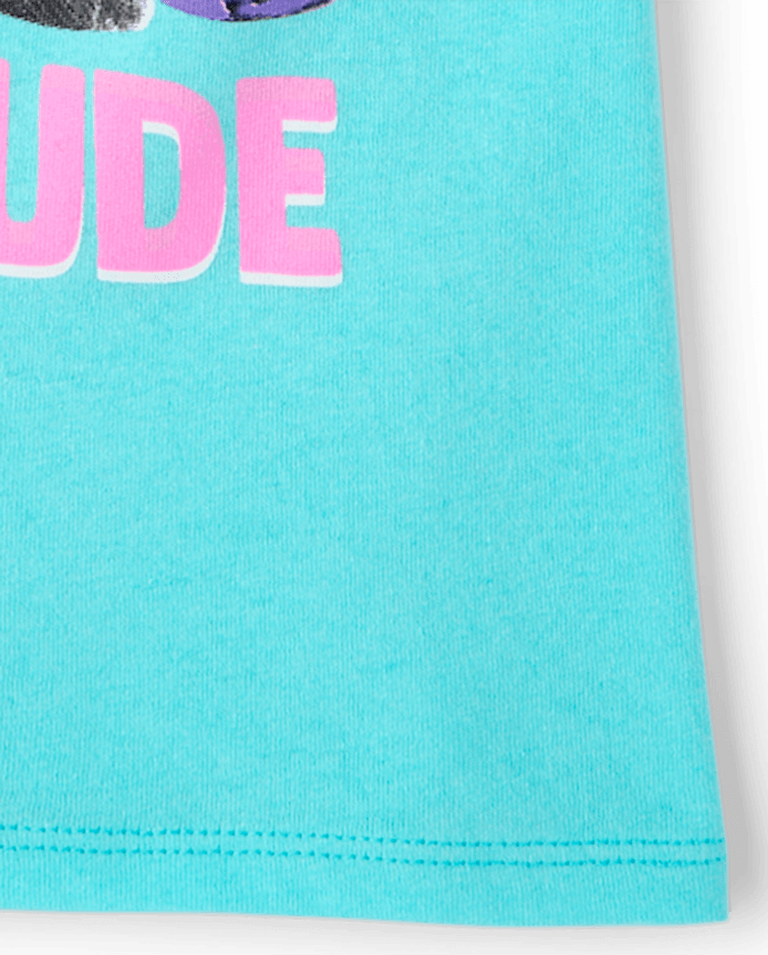 Girls School Pawsitive Cattitude Graphic Tee