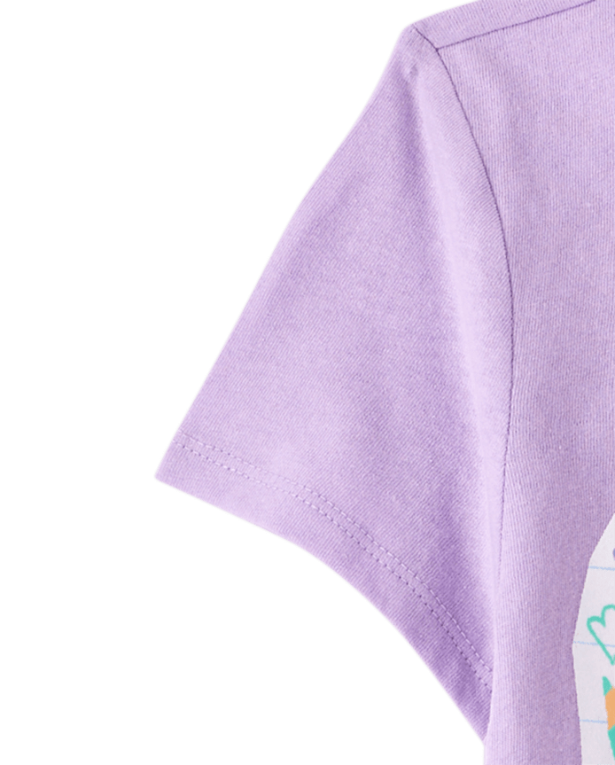 Girls School Supplies Heart Graphic Tee
